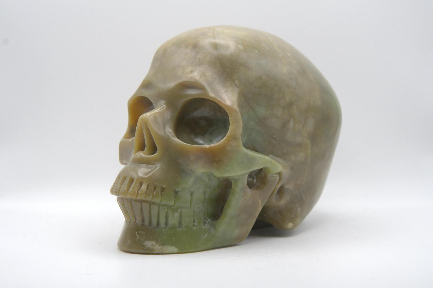 Nephrite Jade Crystal Skull