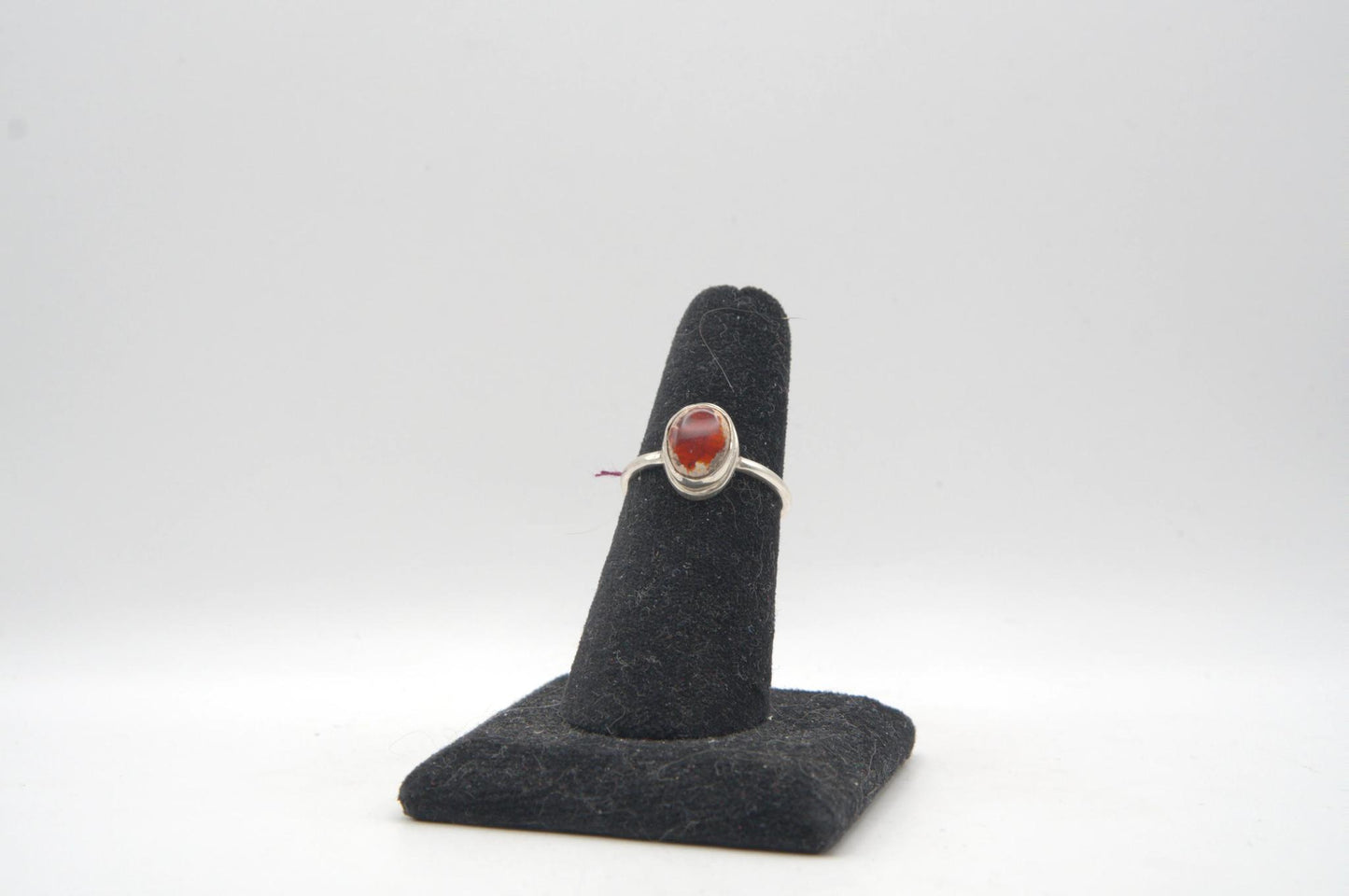 Mexican Fire Opal Silver Ring