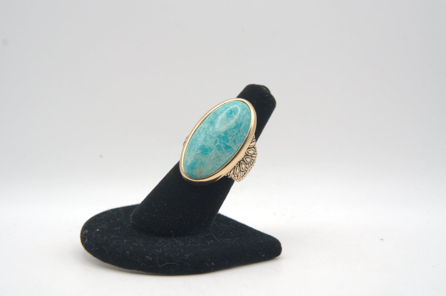 Barse Turquoise Cabochon Bezel Ring
