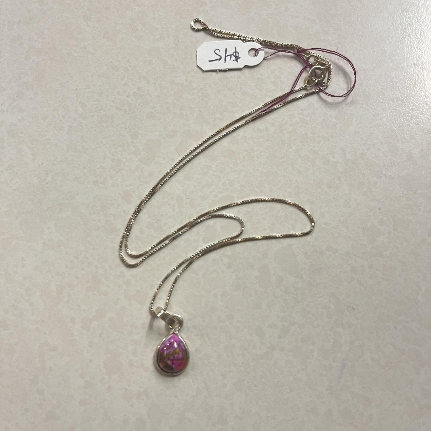 Mojave Turquoise Tear Shaped Necklace