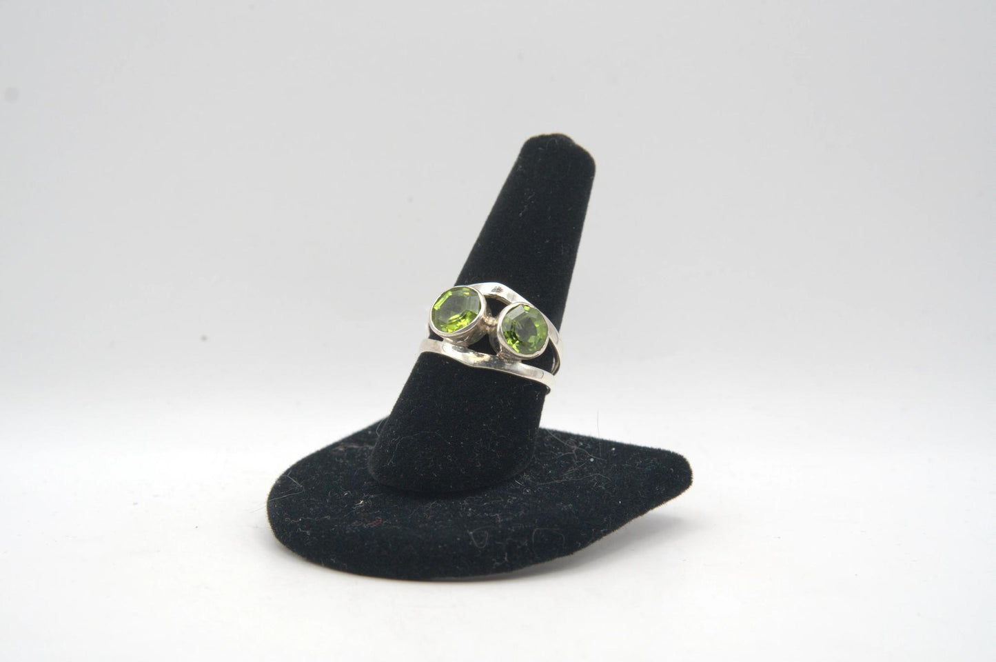 Two Stone Silver Ring
