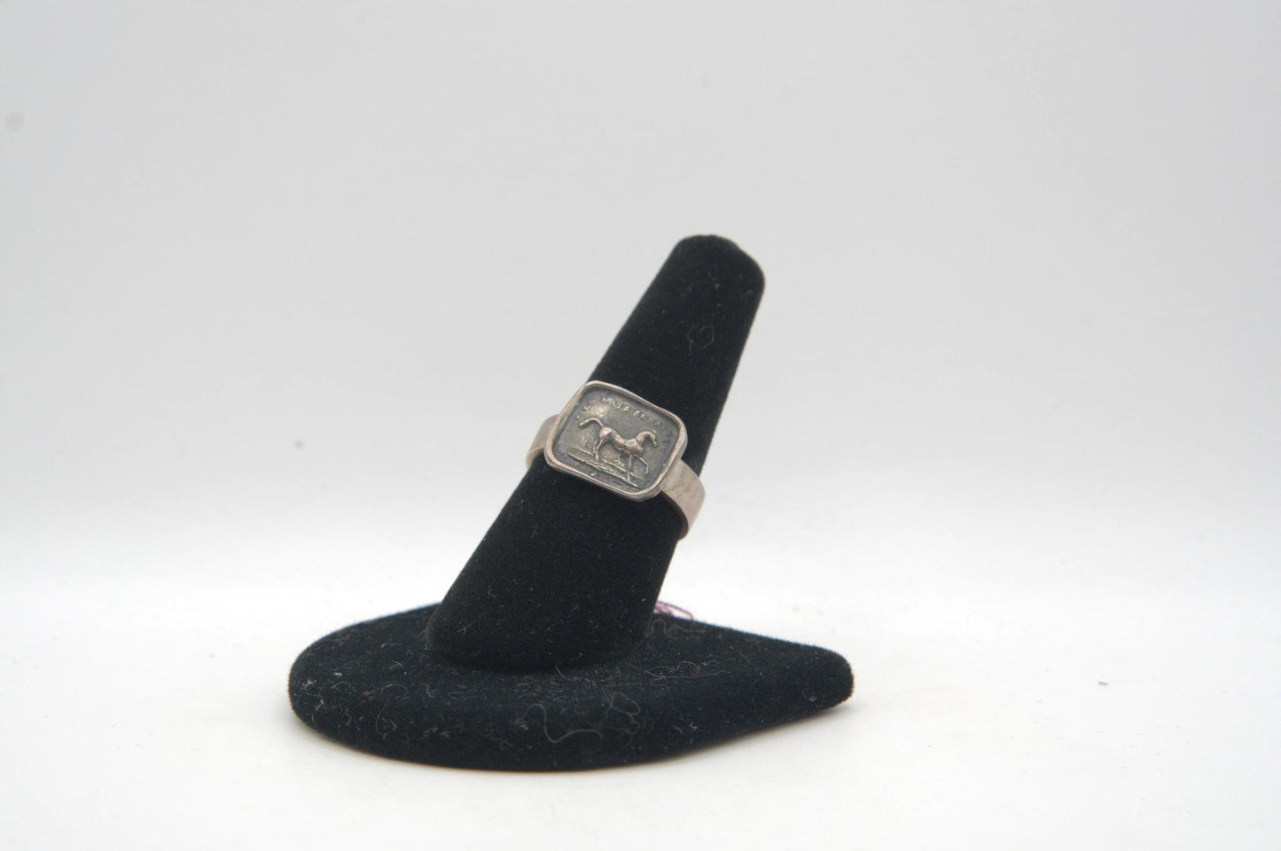 Horse Wax Seal Silver Ring