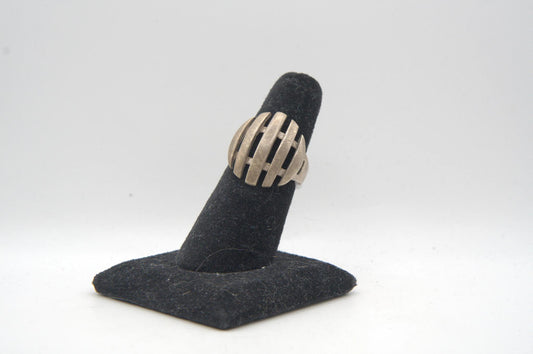 Silver Half Finger Statement Ring