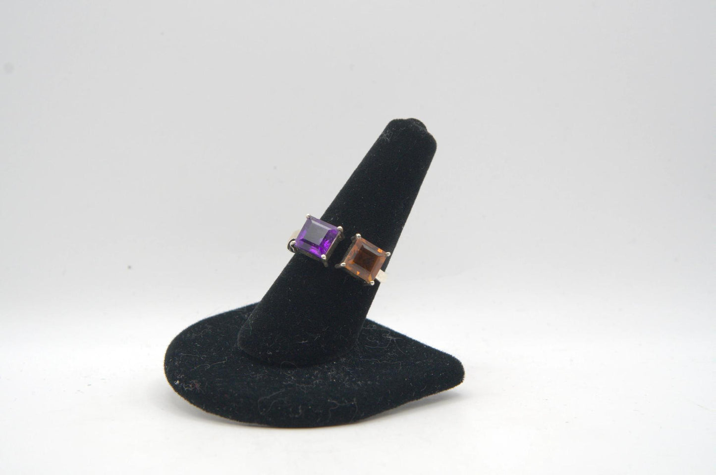 Two Stone Silver Ring