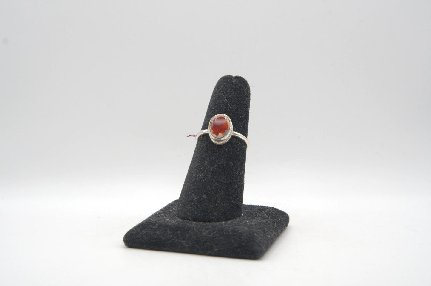 Mexican Fire Opal Silver Ring