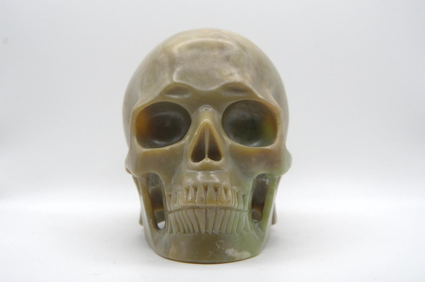 Nephrite Jade Crystal Skull