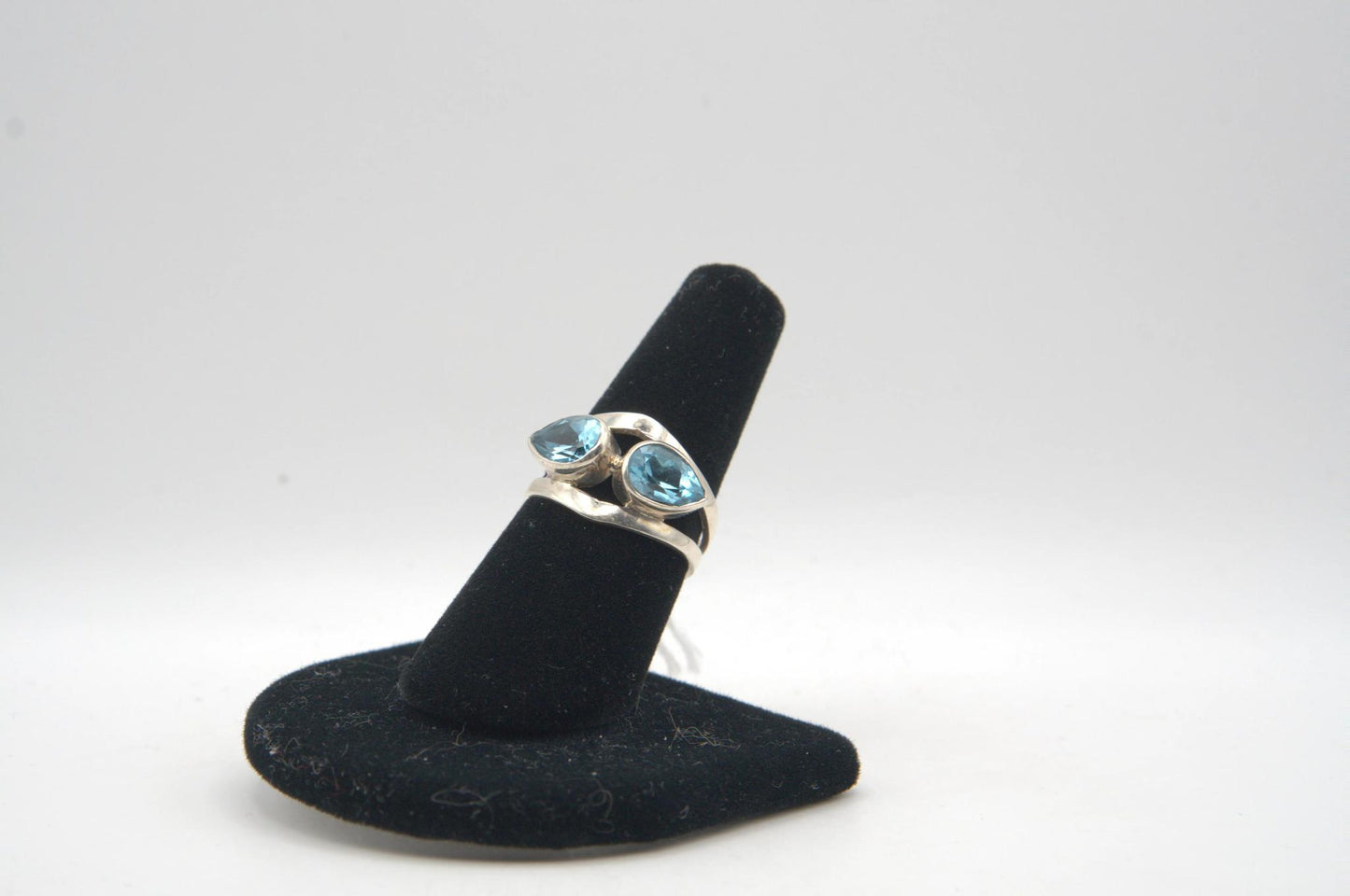 Two Stone Silver Ring