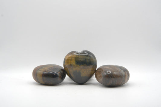 Tiger's Eye Polished Stone Heart