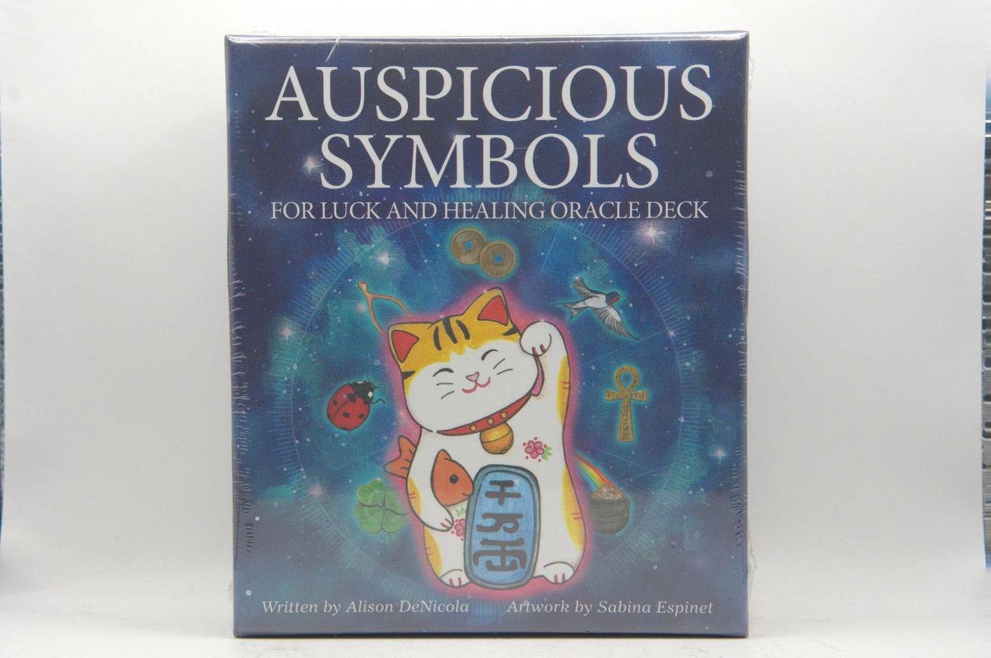 Auspicious Symbols for Luck and Healing Oracle Deck by Alison DeNicola and Sabina Espinet
